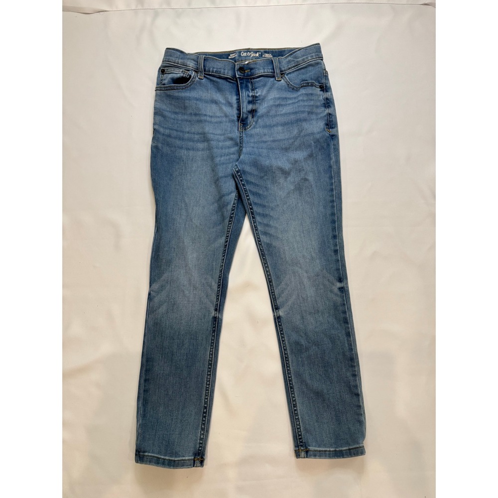 Cat & Jack Skinny Jeans Kids Size 14 Light Blue‎ Excellent Stretch Denim